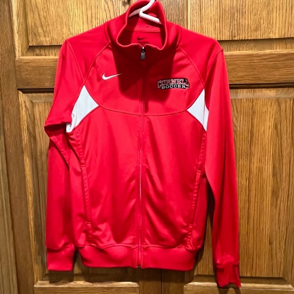 Nike Cornell Soccer Red Full Zip Sweatshirt - Size Small